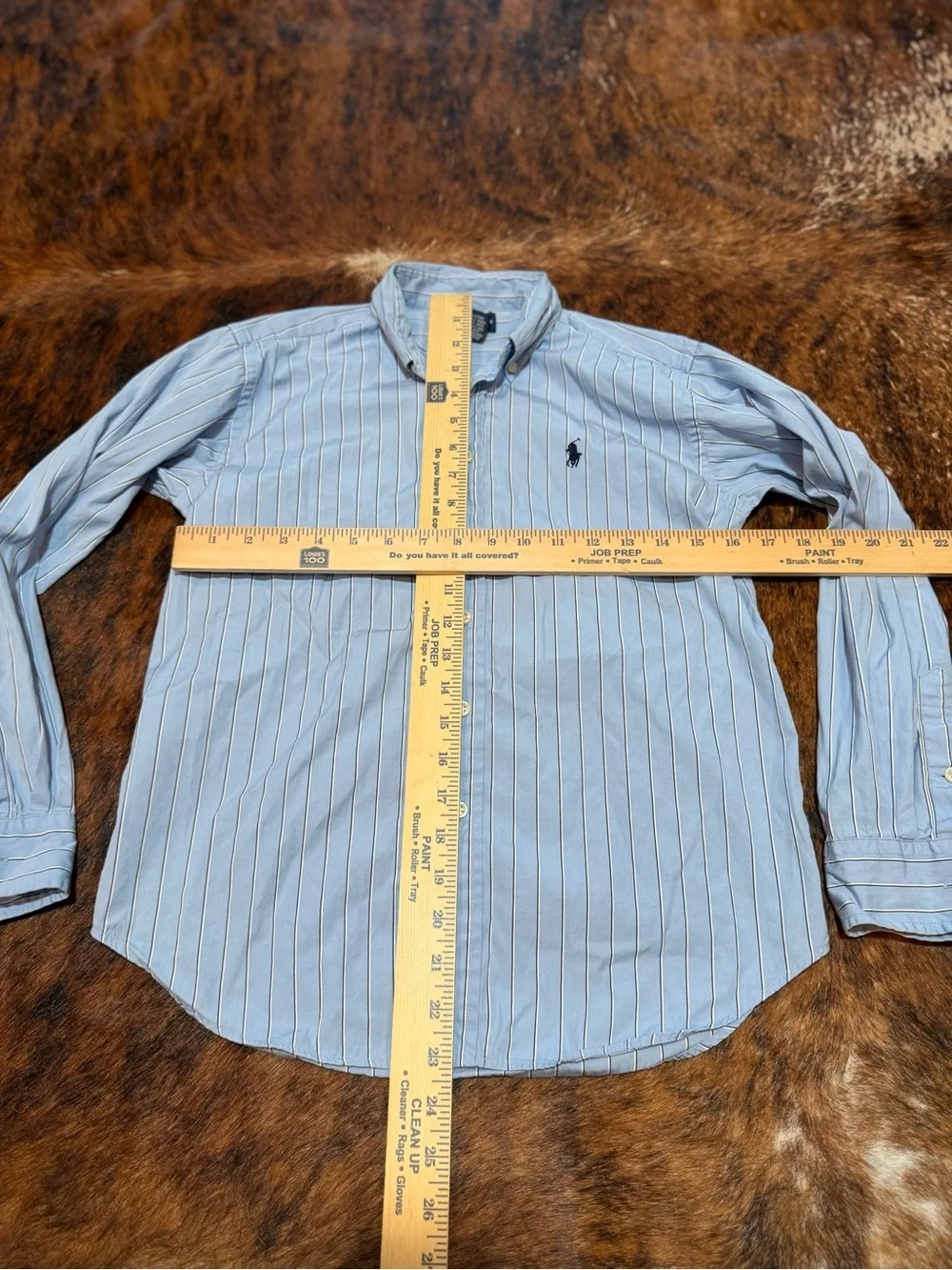 Ralph Lauren Youth Big Kids Button Up striped Medium (12-14) Preppy Casual